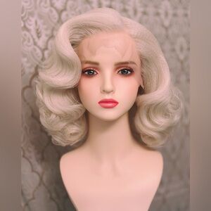 Femme Fatale Platinum Blonde Lacefront Wig